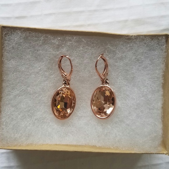 Rose Gold Earrings - Picture 2 of 2